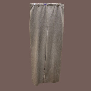 Jantzen Houndstooth Pull-On Pants | Brown | Size L | Vintage
